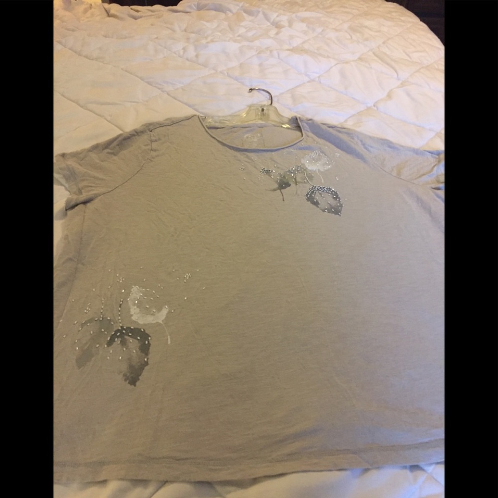 Blouse with beading